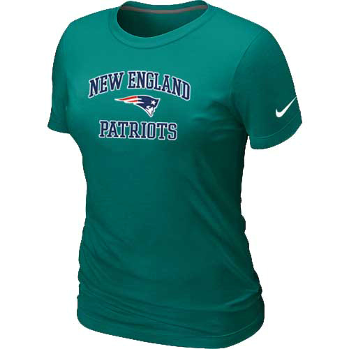 Nike New England Patriots Women's Heart & Soul NFL T-Shirt - Light Green